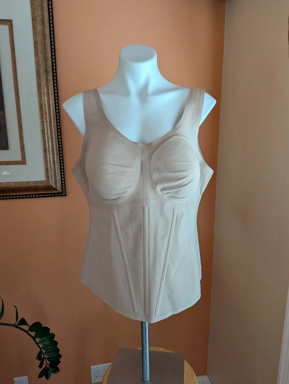 Honeylove Shapewear Bodysuit Top in Nude Size 3XLc - Picture 1 of 12